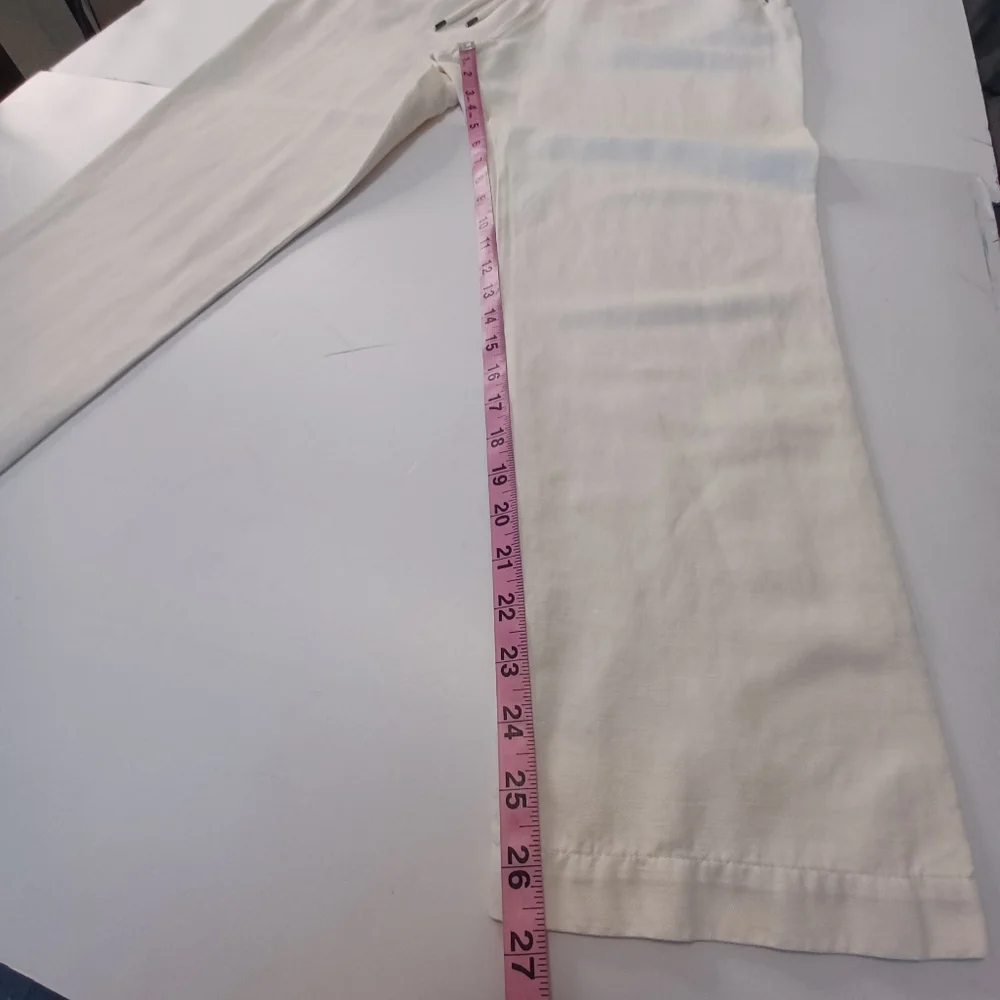 James Perse Super Soft Twill Drawstring Waist Pants Women's Lg Vanilla - Picture 8 of 12